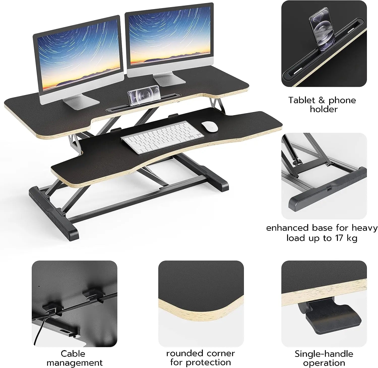 PUTORSEN 32 inch Standing Desk Converter