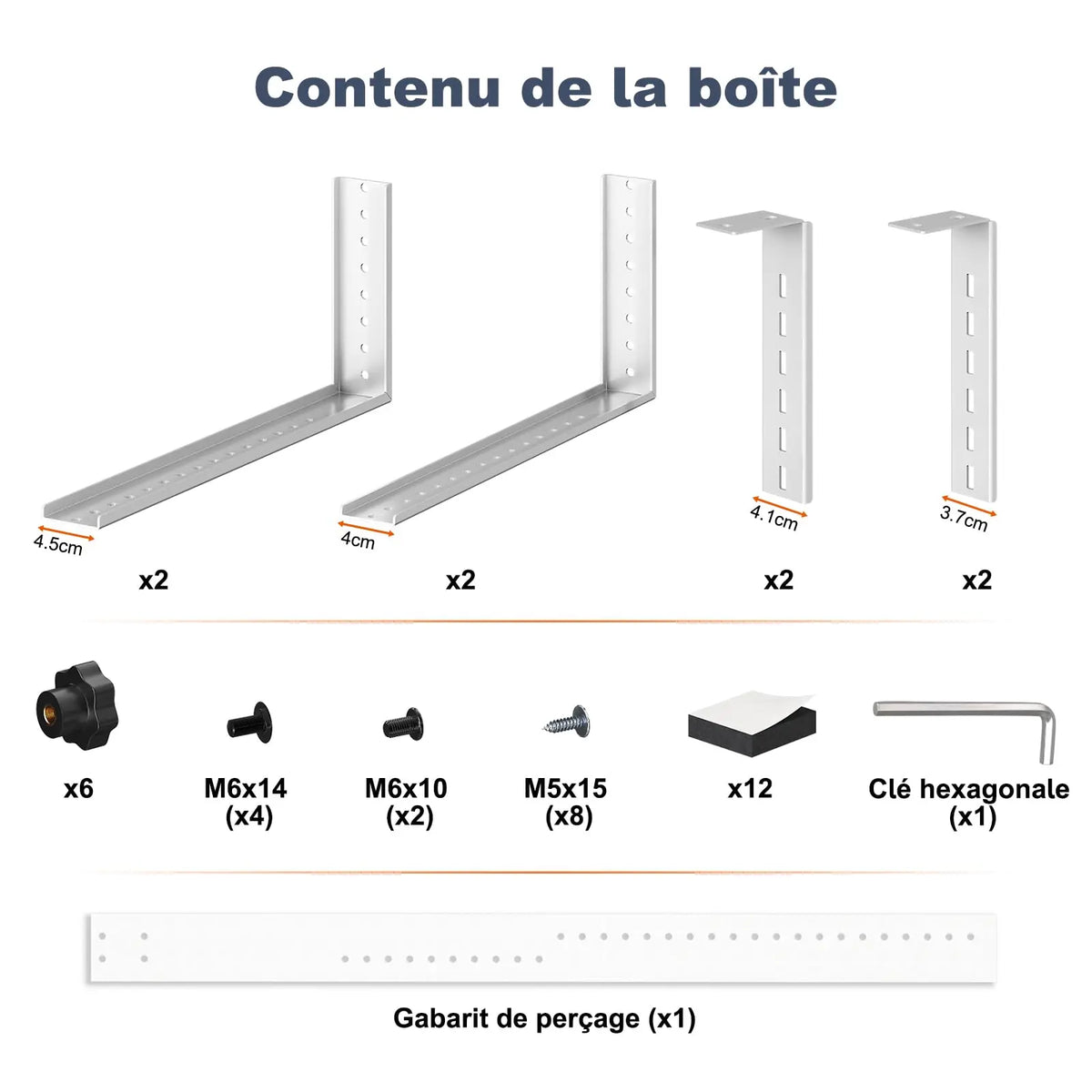 PUTORSEN Support PC sous Bureau, Charge maximale 35 kg, Blanc, réglable en hauteur et largeur, bonne ventilation, montage facile avec notice PUTORSEN