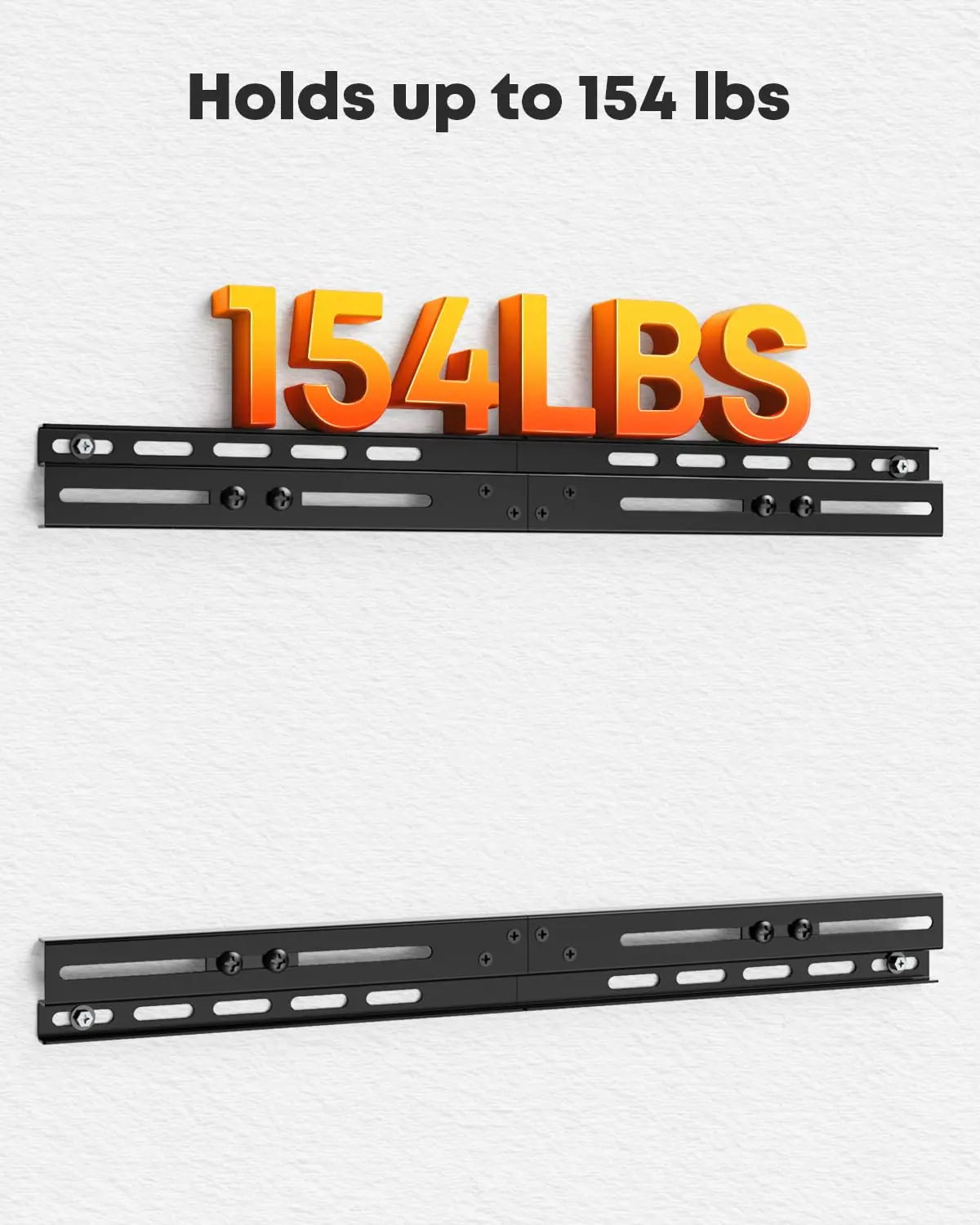 PUTORSEN TV Wall Mount Extension Bracket - Fits 16-24" Wooden Stands, Supports 70kg, Easy Centering, Universal Adapter Plate, Hardware Included PUTORSEN