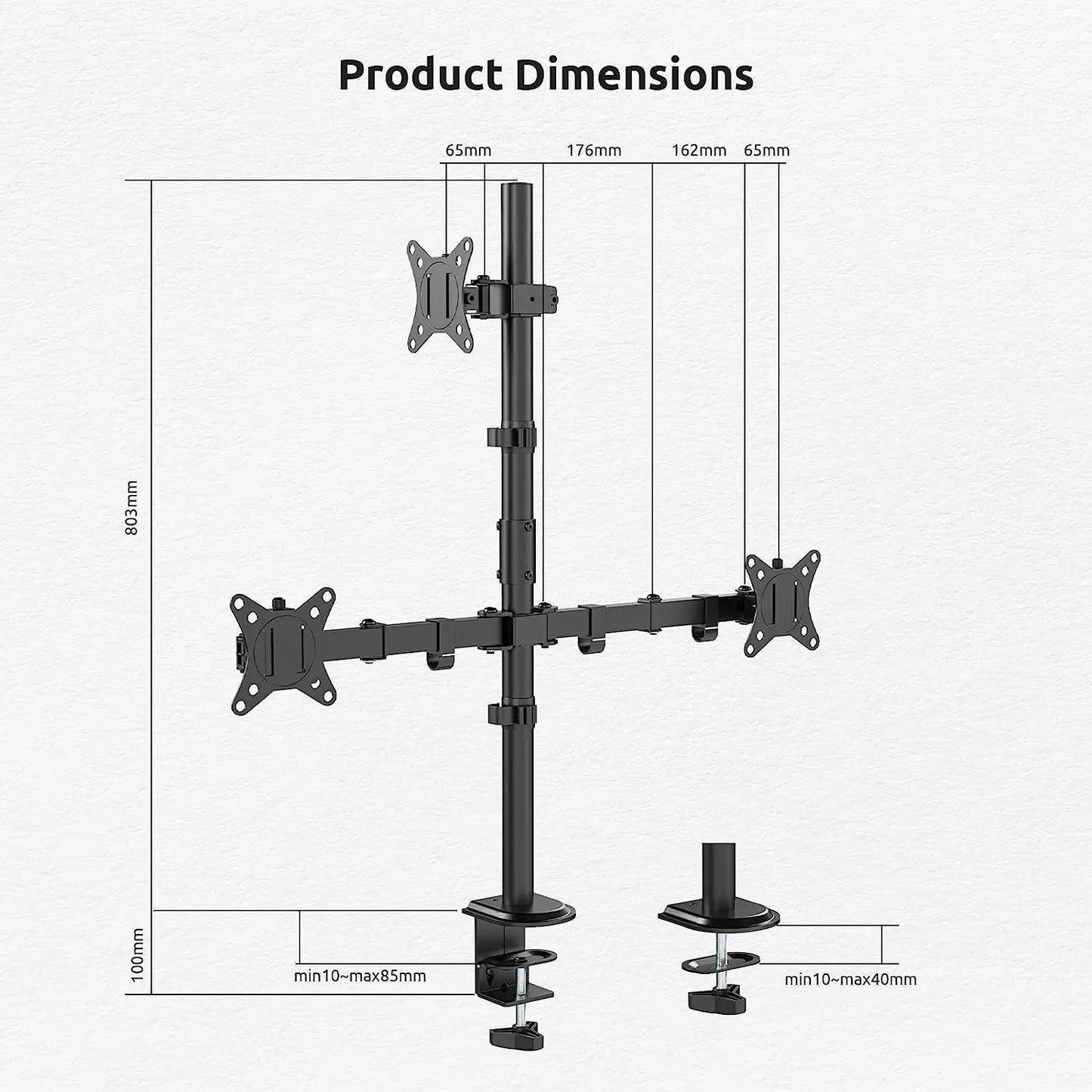 PUTORSEN Triple Monitor Mount PUTORSEN