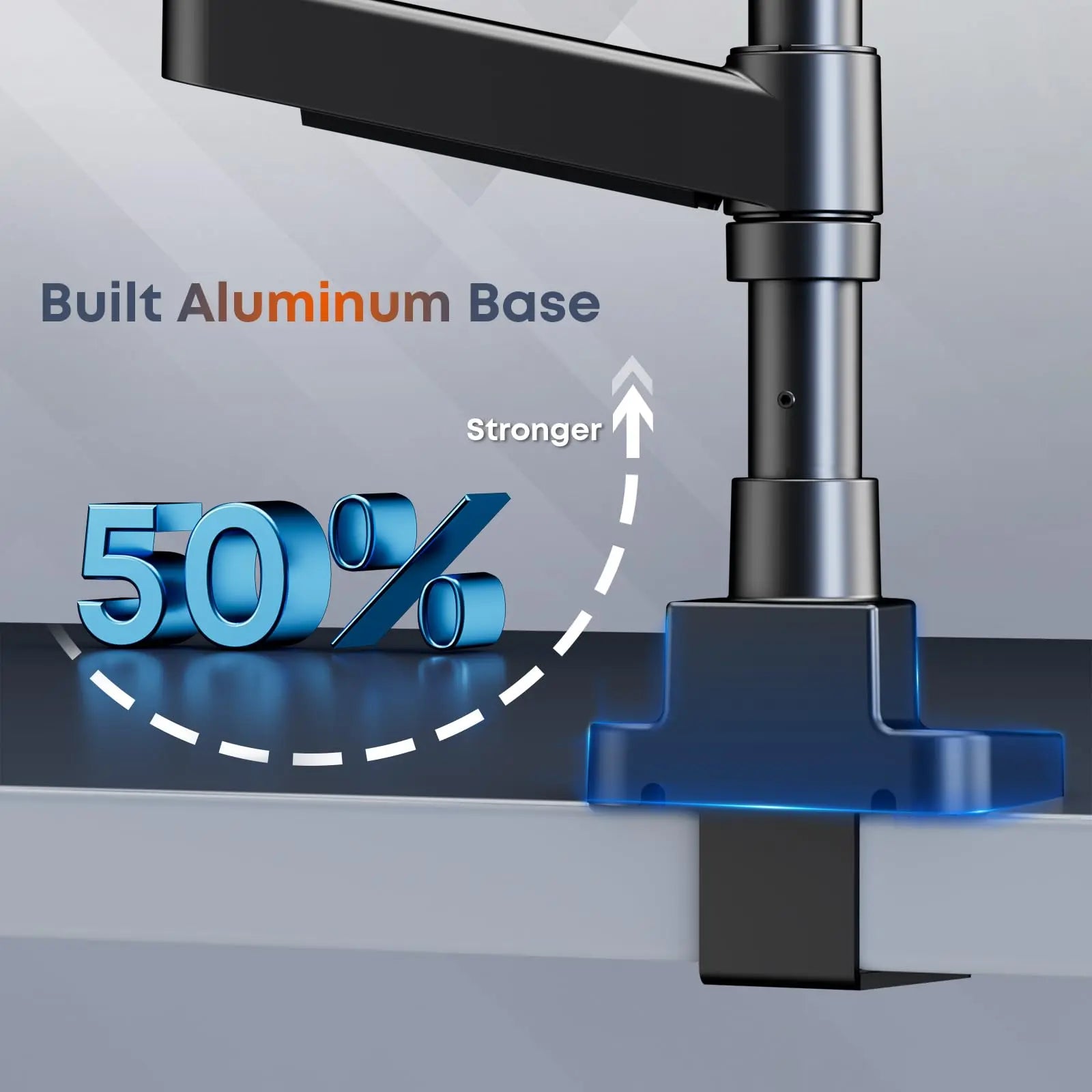 PUTORSEN Triple Monitor Mount for 17-49-inch Screens - Heavy Duty Triple Monitor Arm Desk Mount for Ultrawide Monitors, Fully Adjustment, Max Load 20KG per Screen, VESA 75x75 / 100x100 mm PUTORSEN