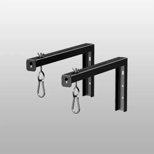 PUTORSEN Universal Projector Screen Ceiling Mount L-Brackets, Wall Hanging Mount 12 inch Adjustable Extension with Hook Kit, Hold up to 80 lbs, for Home Projector and Movie Screens PUTORSEN