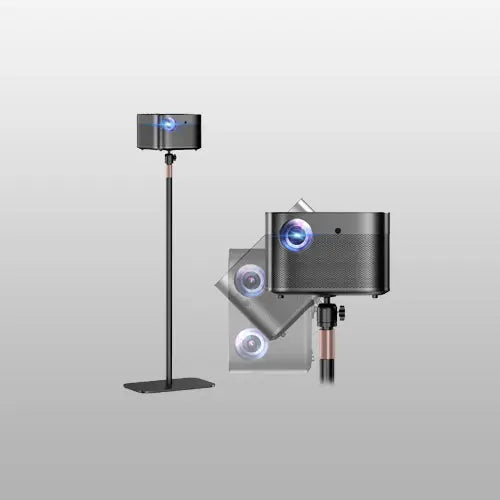 PUTORSEN Universal Projector Stand – Height Adjustable Floor Stand with 360° Rotating Ball Head & 1/4" Screw PUTORSEN