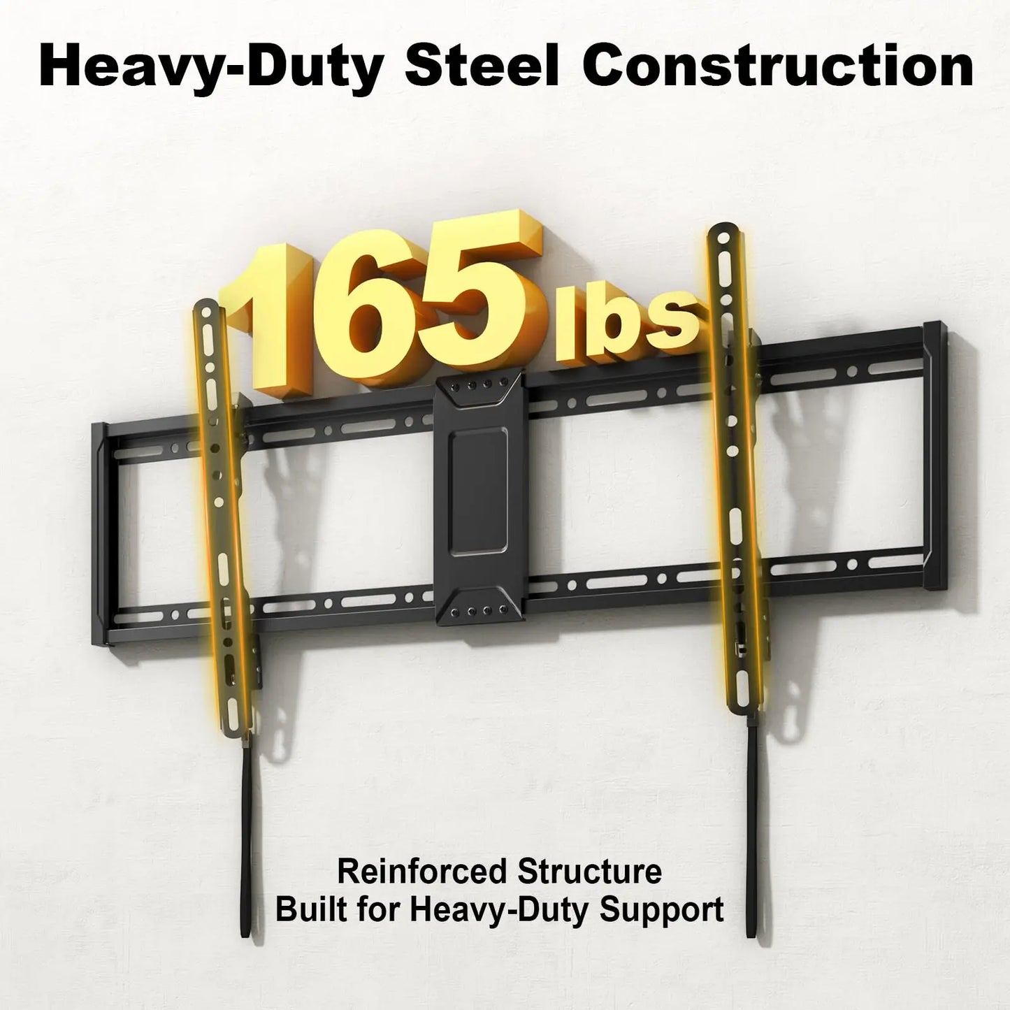 PUTORSEN Universal TV Wall Mount Ultra Slim for 43-95 Inch TVs - Tiltable TV Mount up to 75 kg, Max VESA 800 x 400 mm PUTORSEN