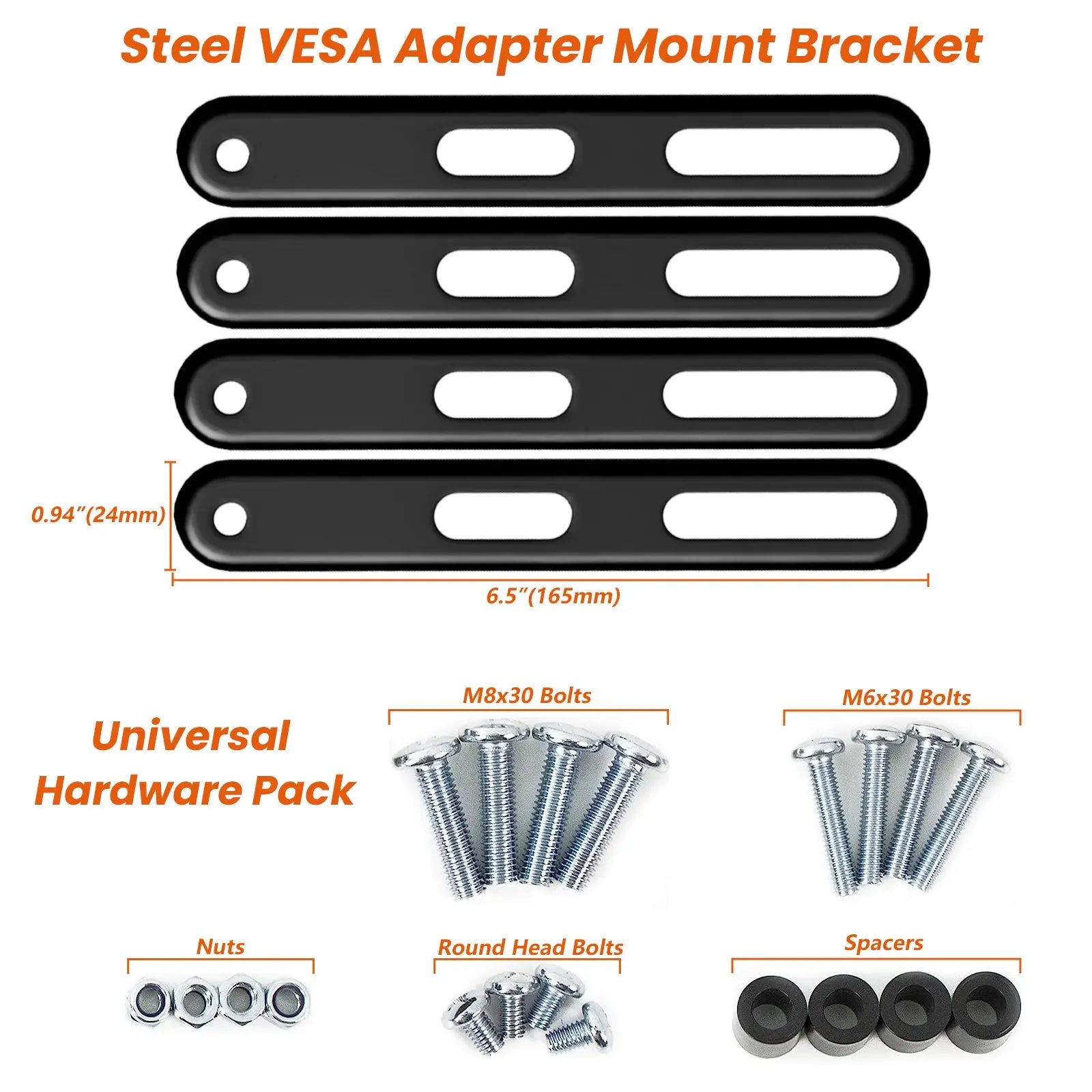 PUTORSEN VESA Adapter Mount Bracket Kit for Screens 32 to 55 inch LCD LED TV PUTORSEN