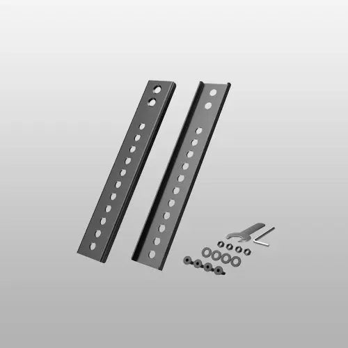 Placa extensora VESA vertical para televisores con VESA inferior, compatible con soportes de techo motorizados, soportes de techo estándar y soportes de pared con brazo vertical, 1 par, color negro PUTORSEN