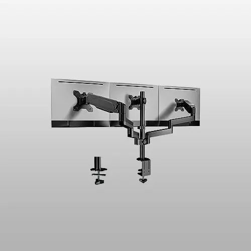 Pole Mounted Triple Monitor Mount for 17-27 Inch Screens PUTORSEN