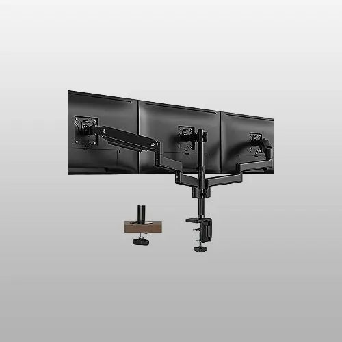 Pole Mounted Triple Monitor Stand for 17-27 Inch Screens PUTORSEN