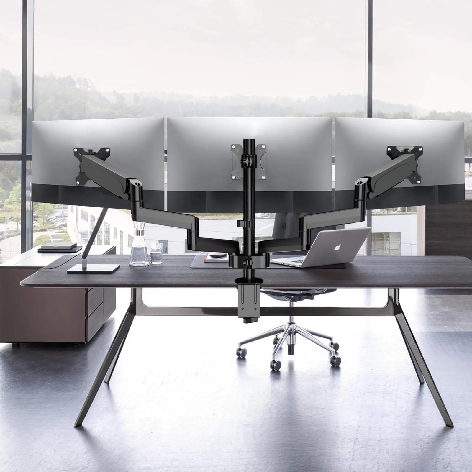 PUTORSEN Triple Monitor Arm for PC Monitors 17-27 inch Monitor/Screen