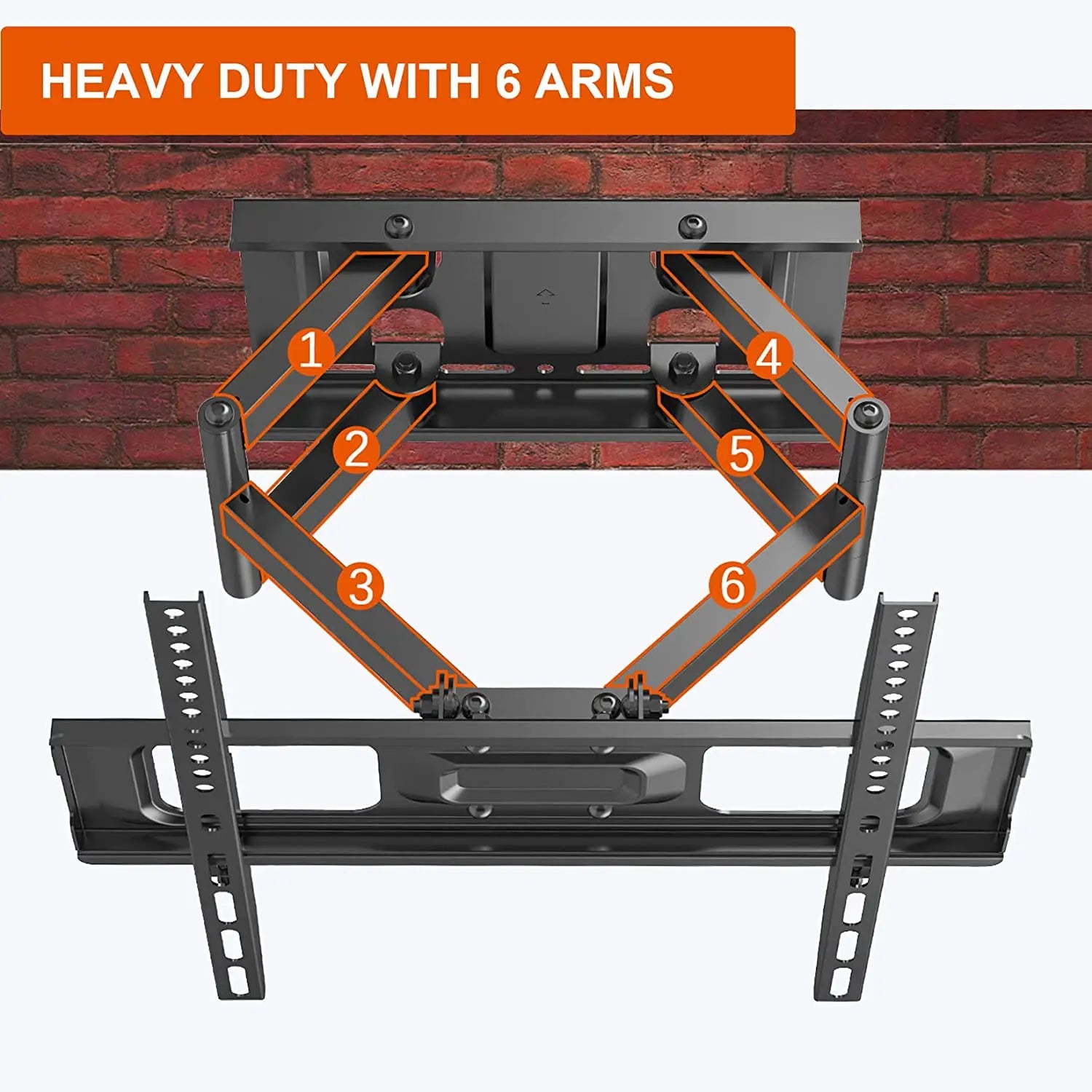 PUTORSEN Soporte de Pared para TV 32 a 70 Pulgadas, Soporte TV Inclinable y  Giratorio con Carga de 50 kg, VESA MAX. 400mm : : Electrónica