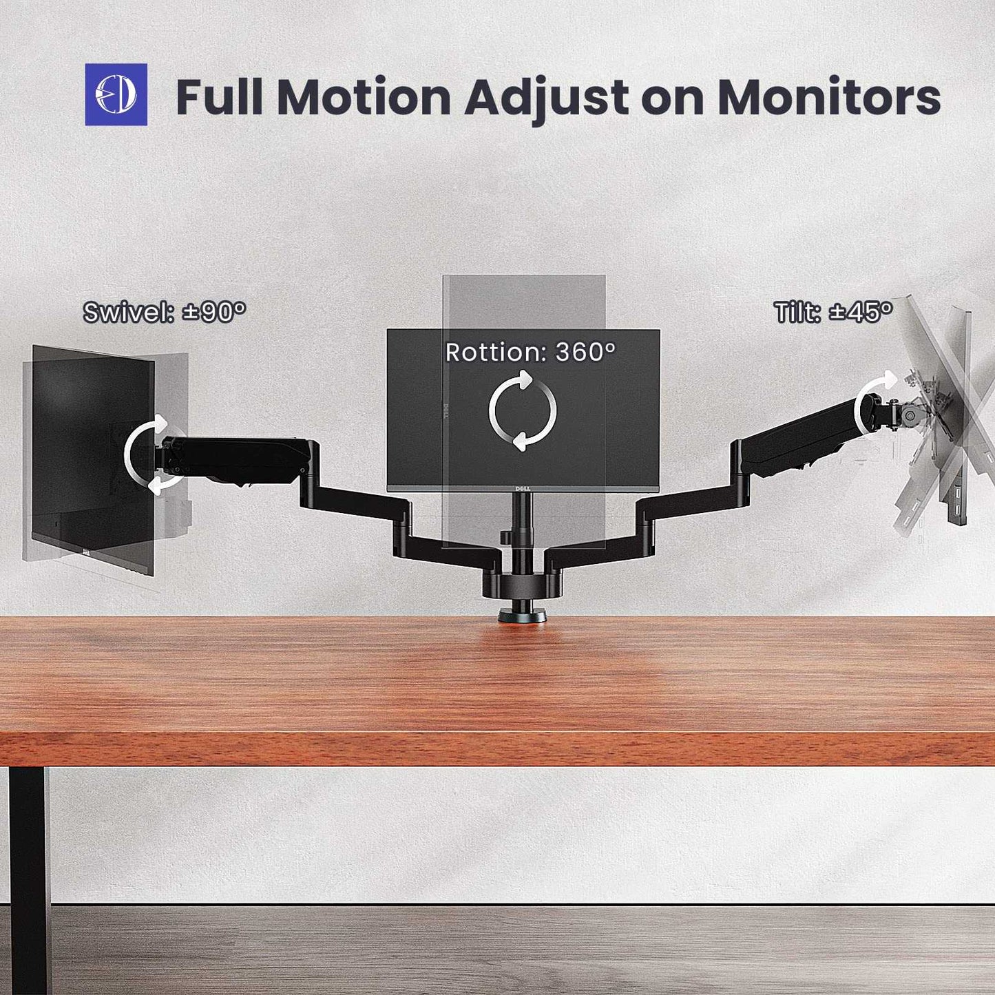 PUTORSEN®Triple Monitor Mount PUTORSEN