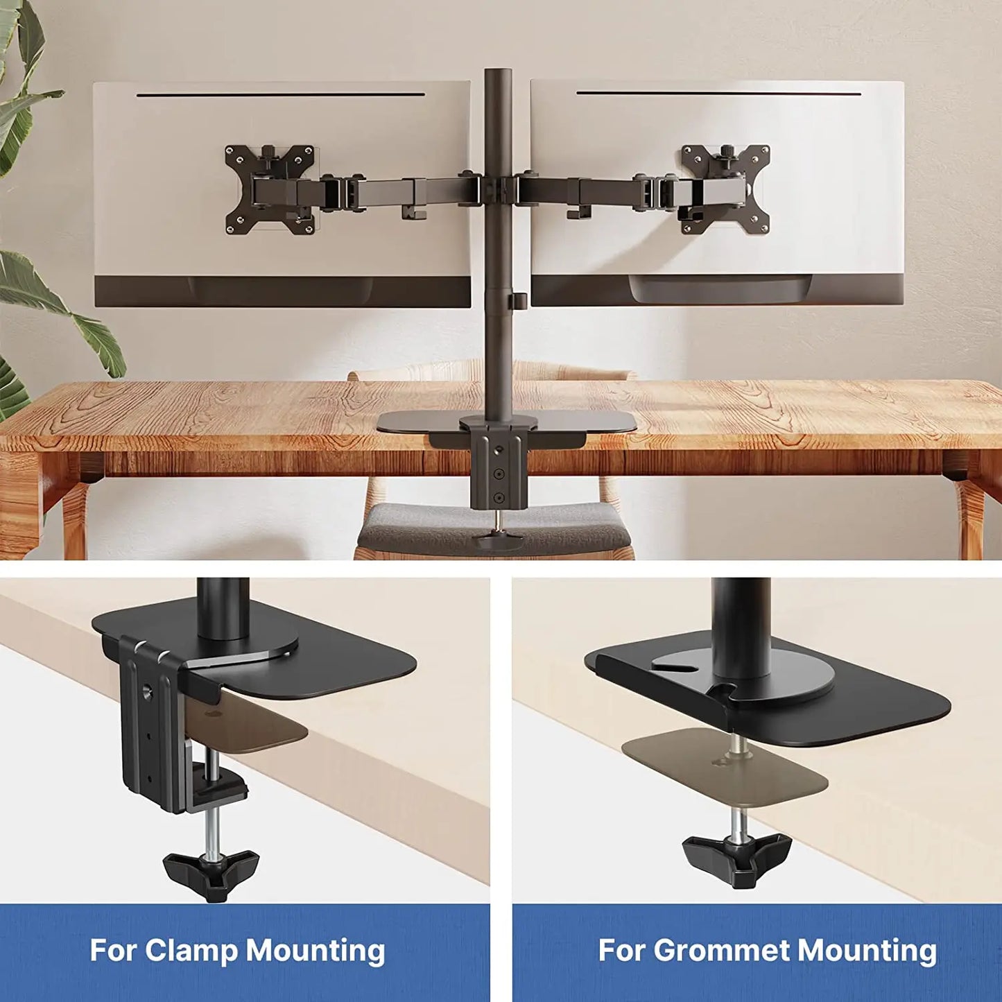 Steel Monitor Mount Reinforcement Plate for Thin PUTORSEN